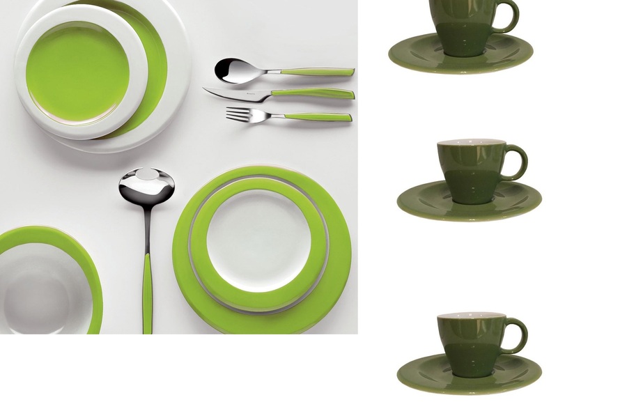 Kaffibollar með undirskál